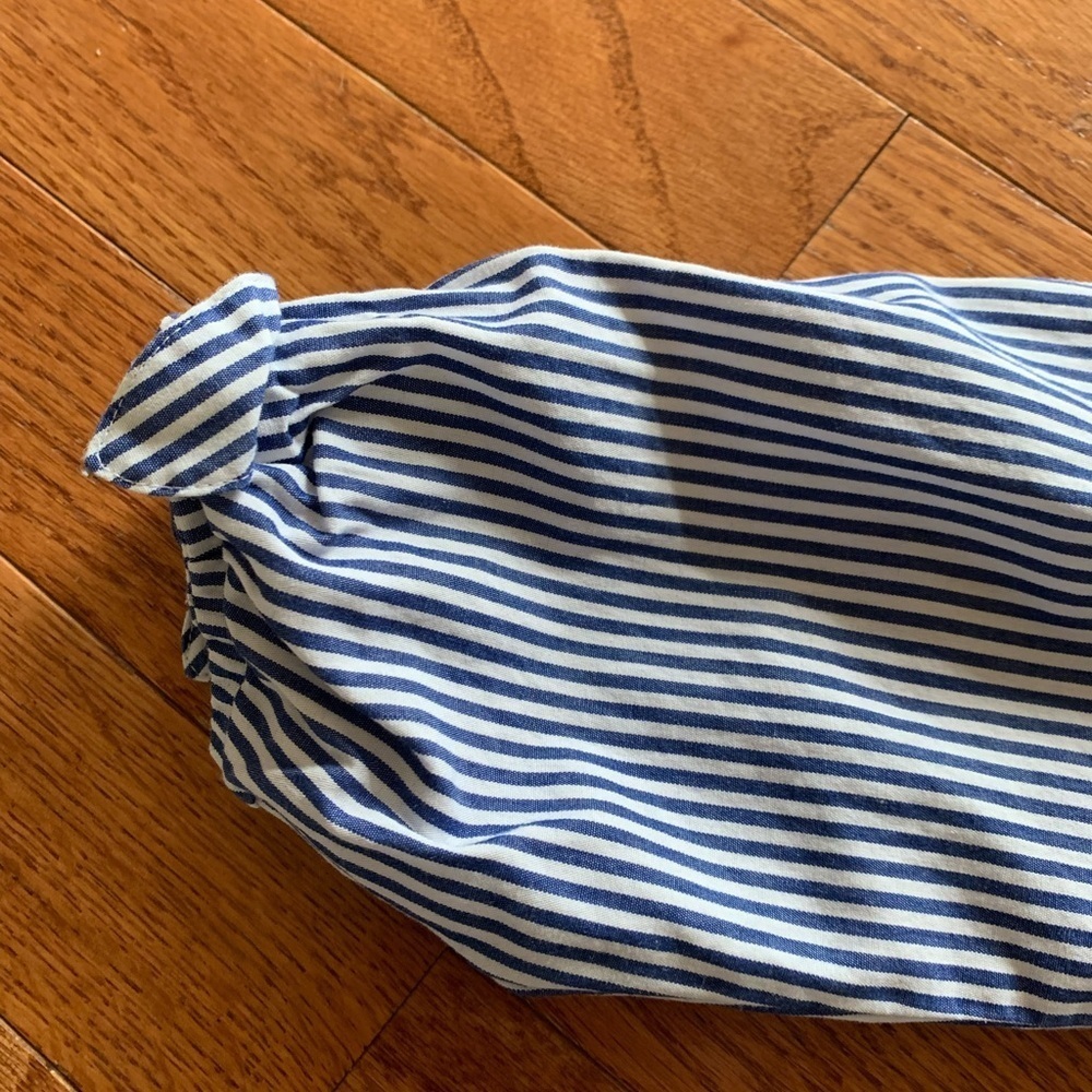 Crewcuts size 6-7 blue/white striped top - Picture 5 of 5